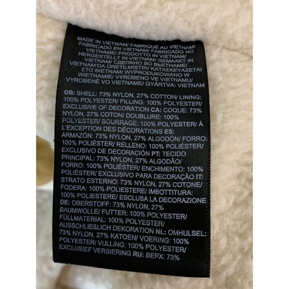 The North Face women’s work jacket  Fleece-Lined NF0A7URY Size L tan EUC 7351 - Picture 11 of 15